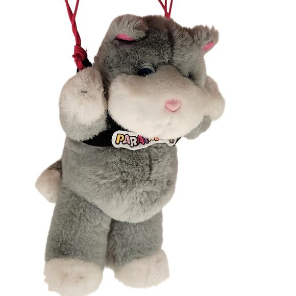 Paratroopers Plush Cat Toy, Colorful Parachute 12" Stuffed Animal Plushie VTG - Picture 5 of 16